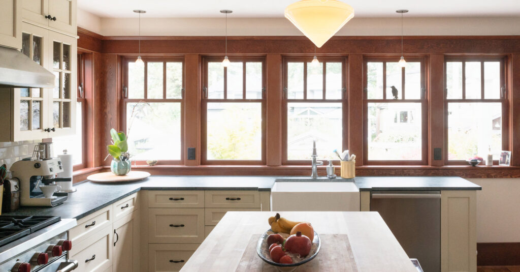 Best House Renovations Vancouver looking out window of kitchen